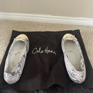 Cole Haan Snakeskin Ballet Flats